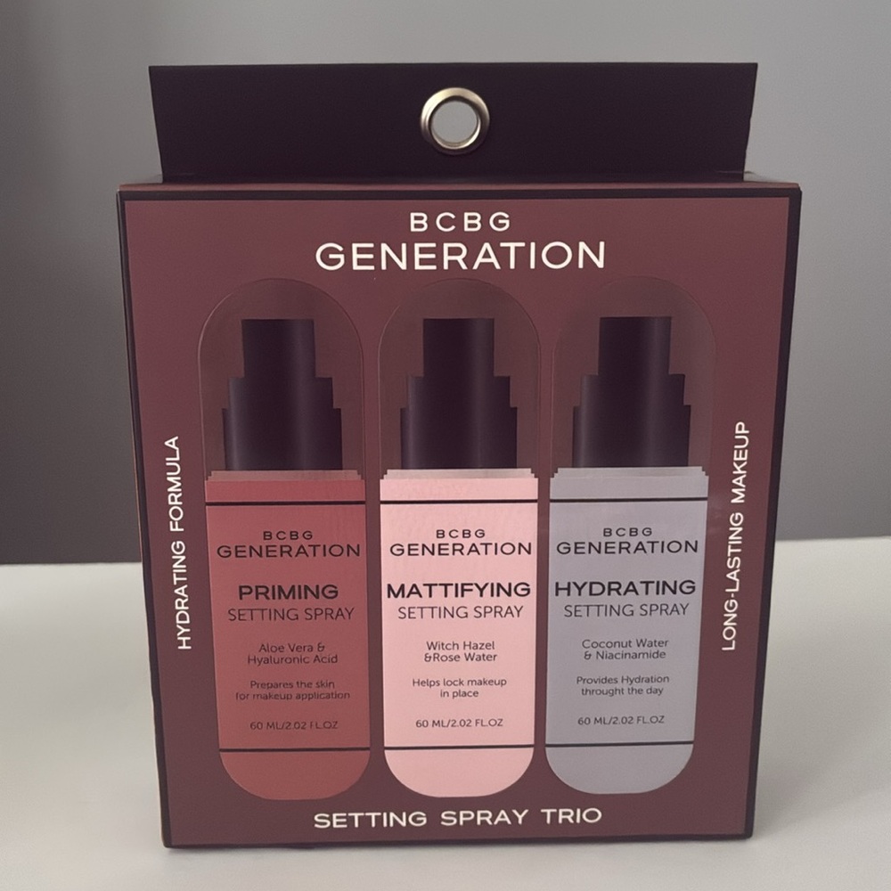 ✨🌿BCBG Generation Setting Spray Trio – Primer, Mattifying & Hydrating